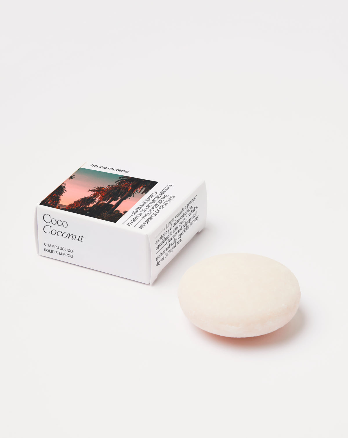 Coconut Shampoo Bar with reusable tin by Henna Morena, view 2