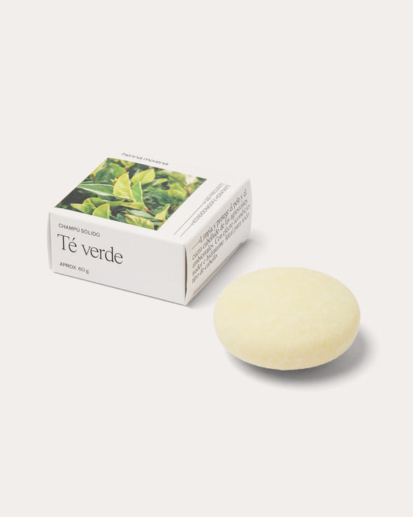 Green Tea Shampoo Bar with reusable tin by Henna Morena